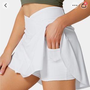 HALARA cloudful crossover skirt skort